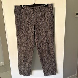 Etro  Black and Gray Patterned ankle pants size 46